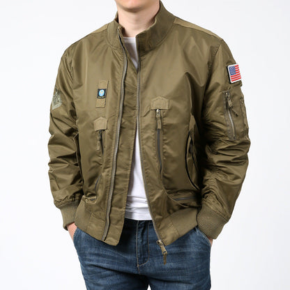 Herren Bomberjacke Robust Mit Vielen Taschen