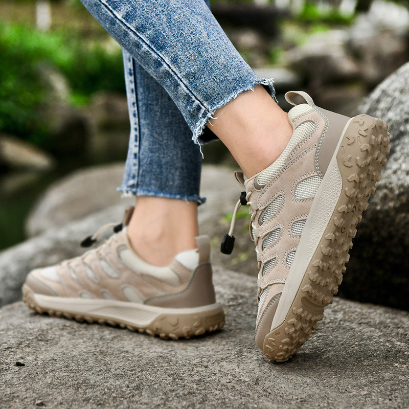 Damen Trail-Laufschuhe Schnell Schnürsystem Rutschfest