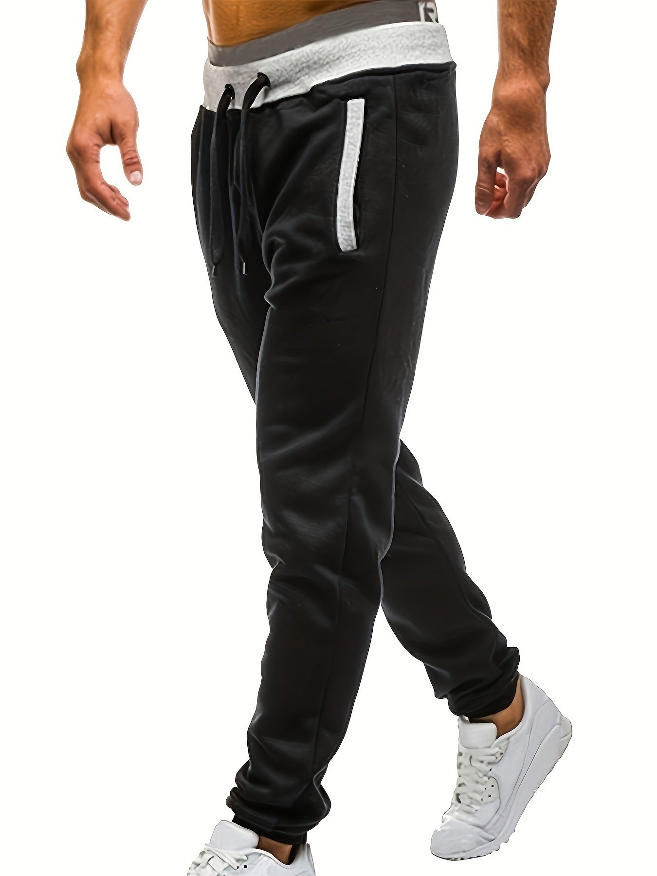 Herren Sportpants Elastisch Mit Taschen Bequem