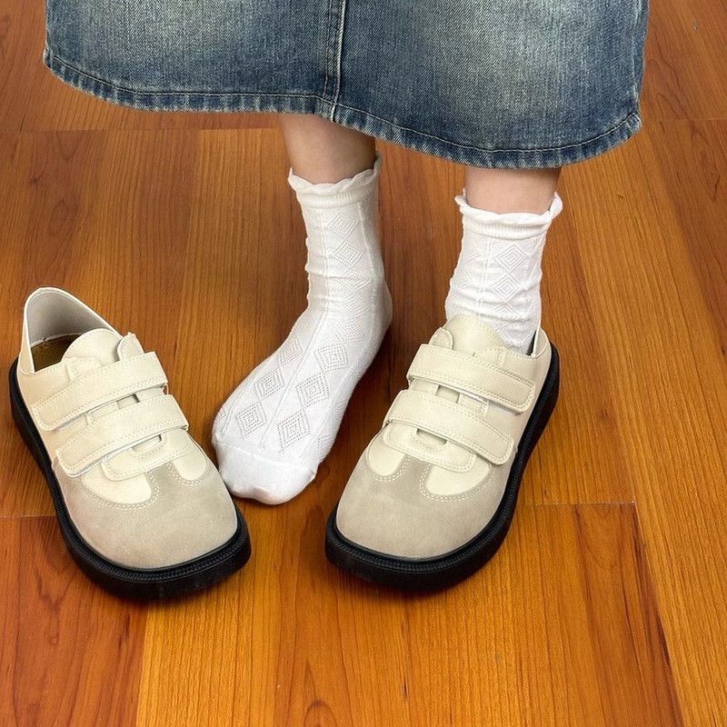 Damen Sneaker Atmungsaktiv Klettverschluss Bequem