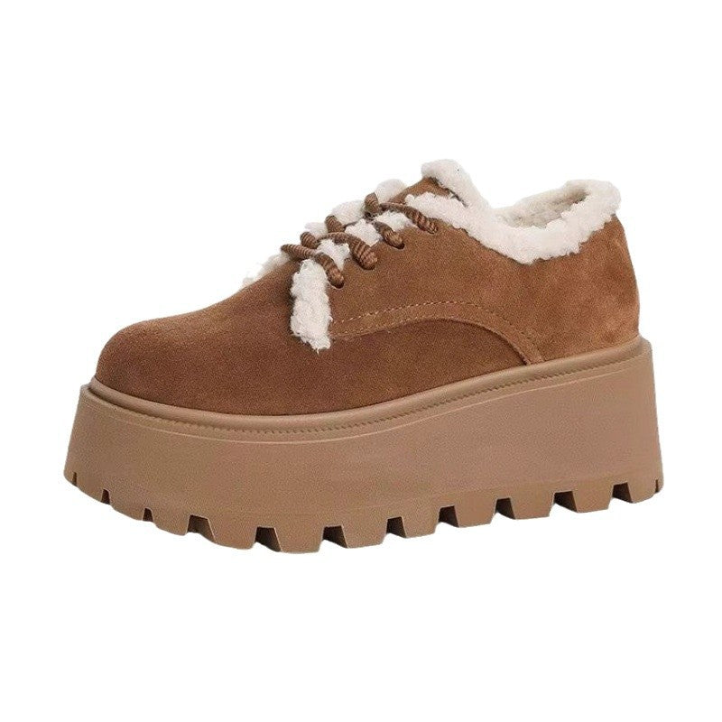 Damen Plateau Sneaker Weich Bequem Modisch