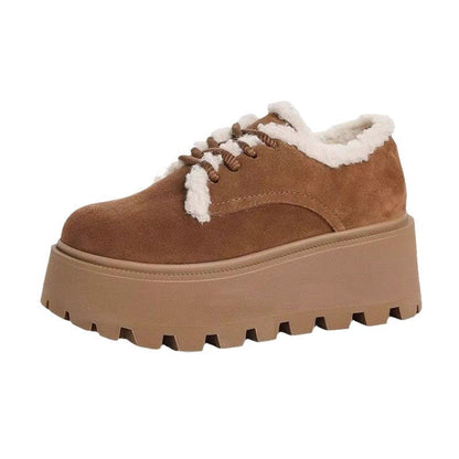 Damen Plateau Sneaker Weich Bequem Modisch