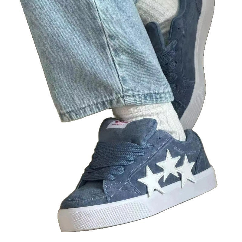 Damen Sneaker mit Sternen Applikationen Trendy Frauen Schuhe