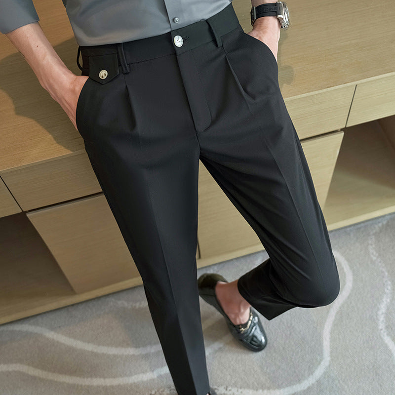 Herren Anzughose Slim Fit Modern