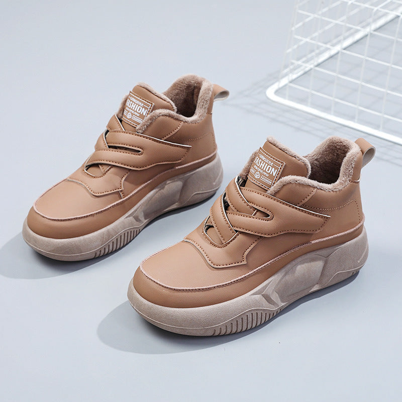 Damen Freizeitschuhe Hochgeschnittene Klettverschluss Bequem