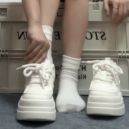 Damen Sneaker Plattform Schuhe Hochzeit Mode