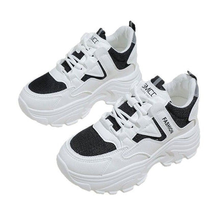 Damen Sneaker Bequem Chunky Sport Schuhe Mesh