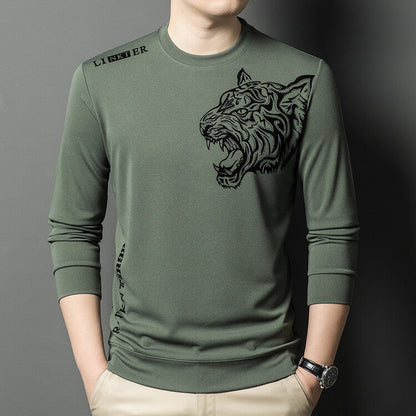 Herren Langarmshirt Tiger Grafik Modern Style