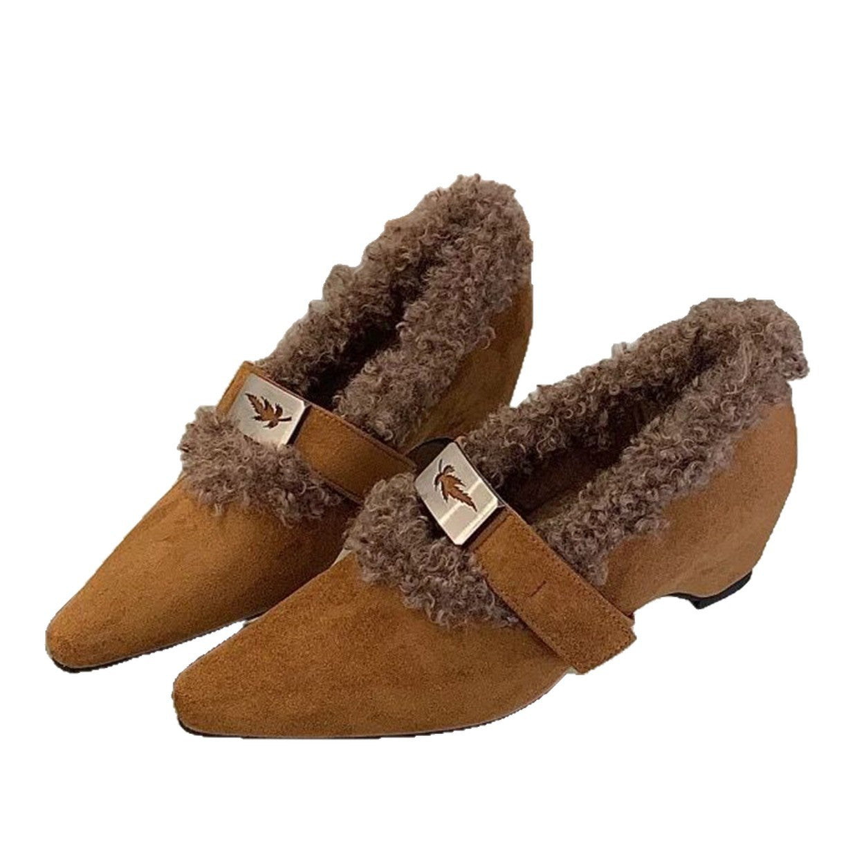 Damen Stiefeletten Warmfutter Riemchen Schuhe Winter
