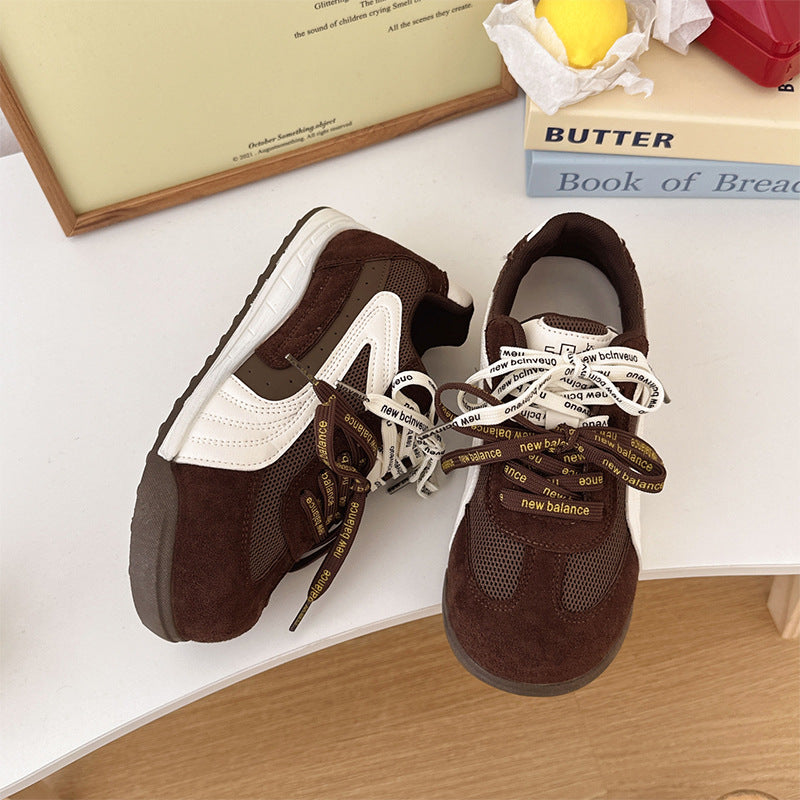 Damen Sneaker Retro Style Wildleder atmungsaktiv