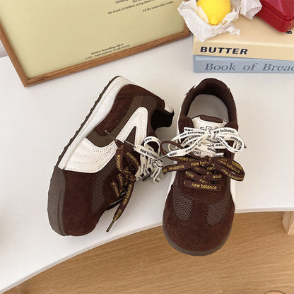 Damen Sneaker Retro Style Wildleder atmungsaktiv