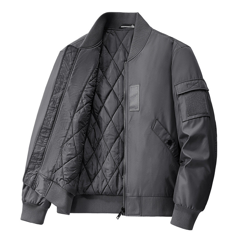 Herren Winterjacke Isoliert Warm Bomberjacke