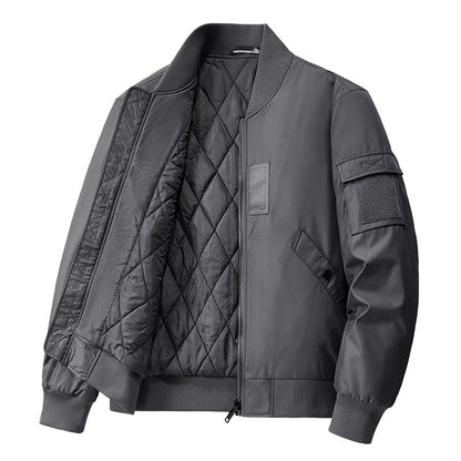 Herren Winterjacke Isoliert Warm Bomberjacke