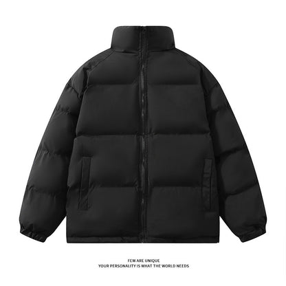 Herren Winterjacke Warm Gefüttert Mit Hochem Kragen