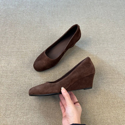 Damen Ballerinas Weiches Wildleder Bequem Elegant - BerlinGlamour