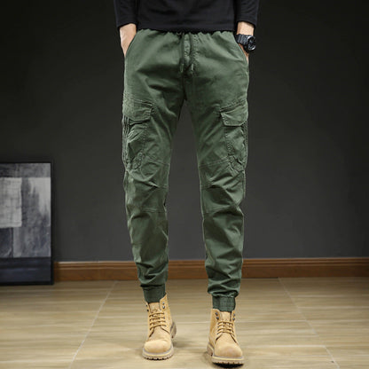 Herren Cargohose Urban Style Modern Schwarz