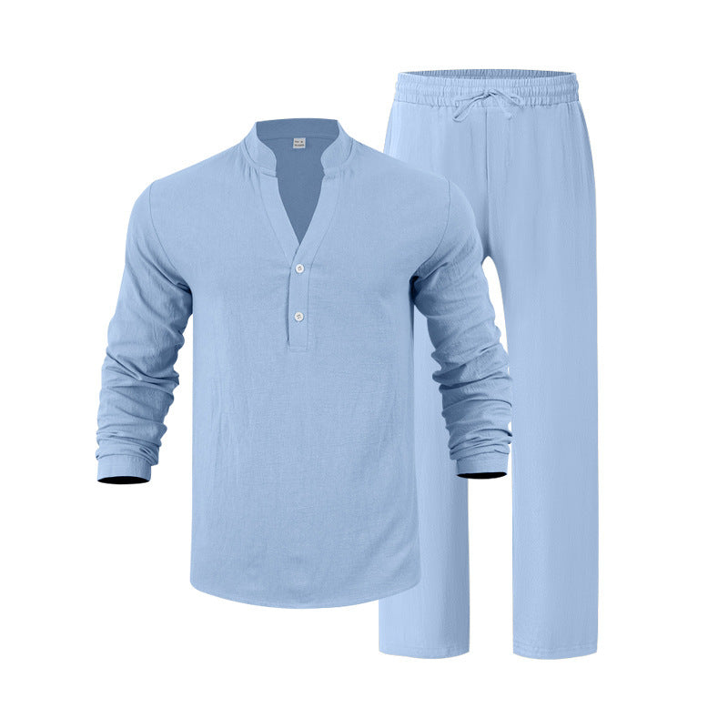 Herren Homewear Set Bequem Elegant Lang