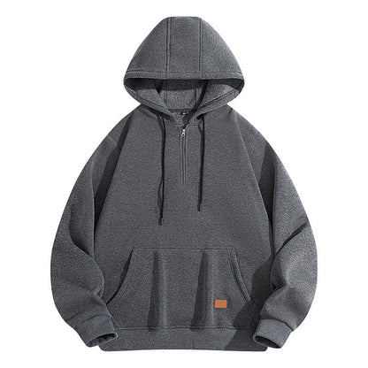 Herren Hoodie Bequem Halbzipper Modern Stylisch