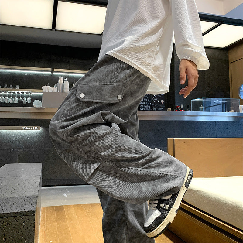 Praktische Utility-Hose Weit Bequem mit Taschen Unisex