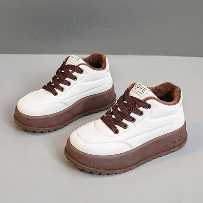 Damen Sneaker Plateau Schuhe Bequem Rutschfest