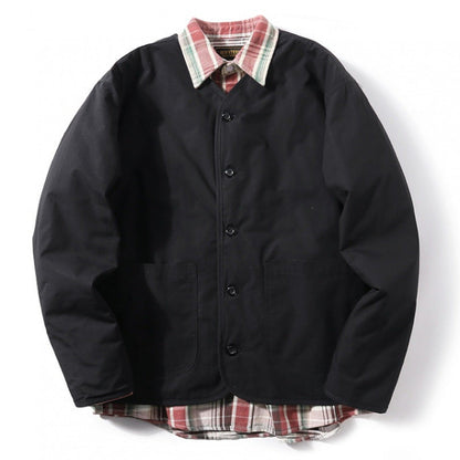 Herren Steppjacke Warm mit Kragen und Weichem Innenfutter