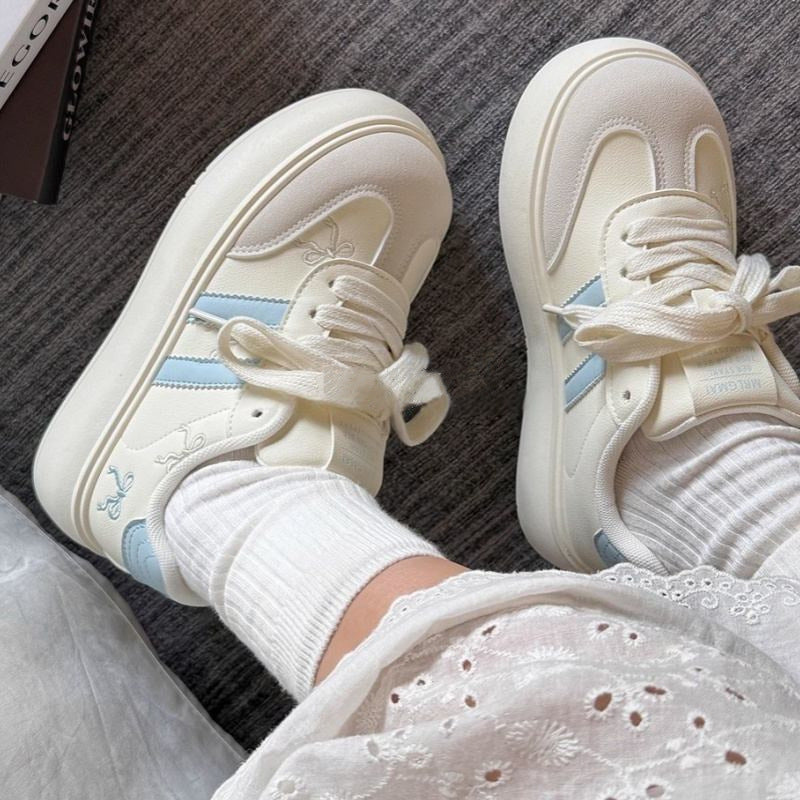 Damen Sneaker Sportlich Dicksohlige Schuhe Trendy