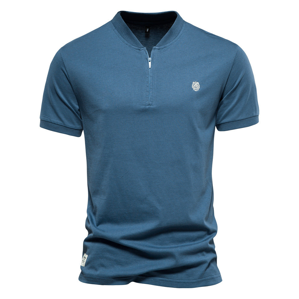 Herren Henley T-Shirt Kurzarm Modern Baumwolle - BerlinGlamour