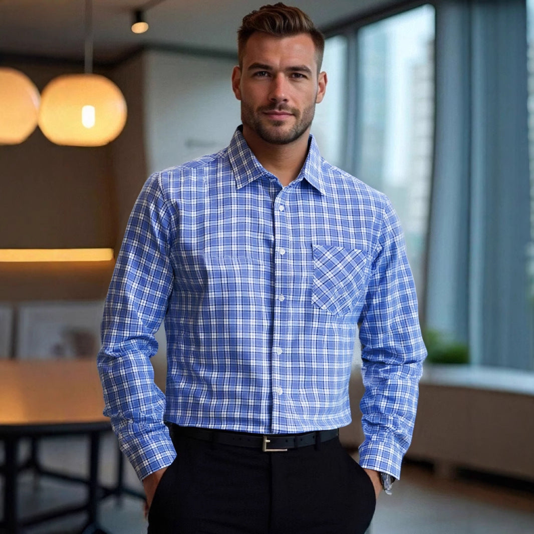 Herren Hemd Karo Modern Berlin Stil