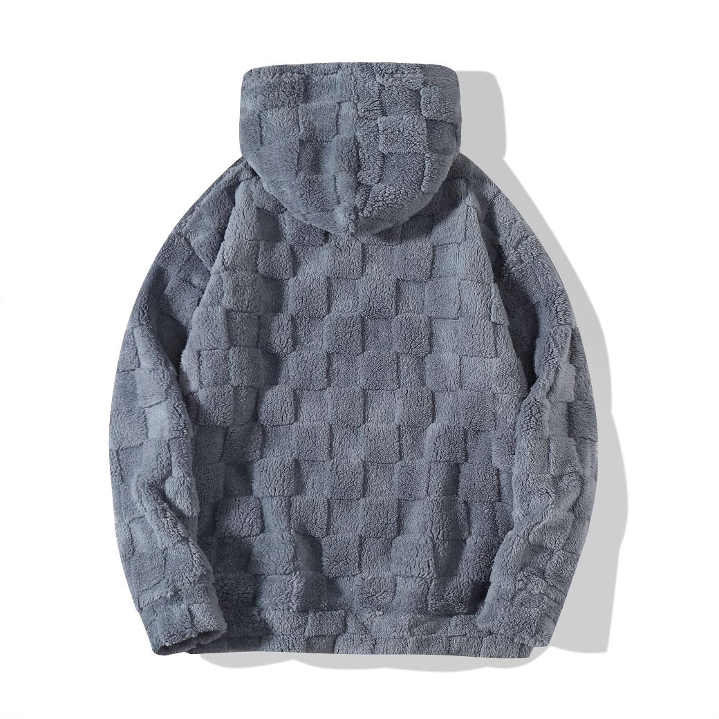 Herren Fleece-Hoodie Kuschelig Warm Mit Muster