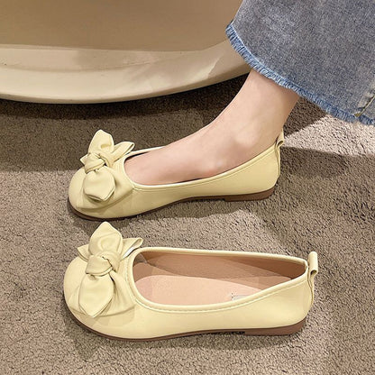 Ballerina Schuhe Damen Elegante Schleife