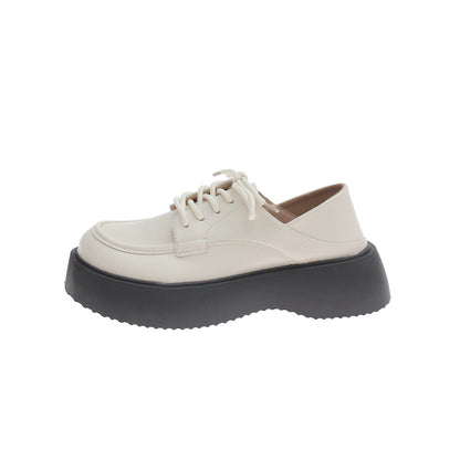 Damen Plateauschuhe Hoch Modisch Schnürschuhe Elegantes Design