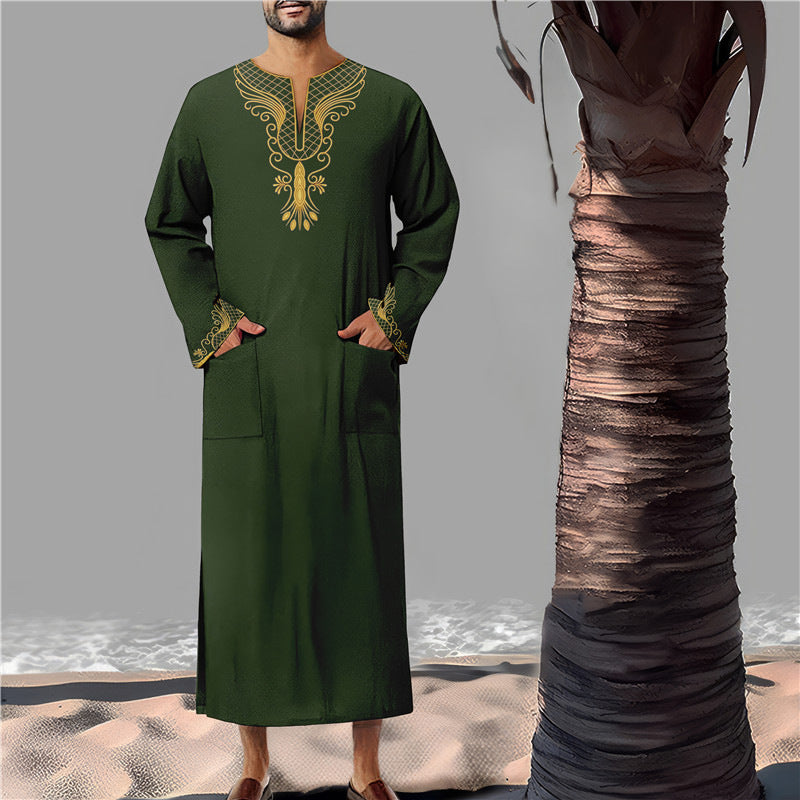 Herren Kaftan Modern mit Stickerei Elegant