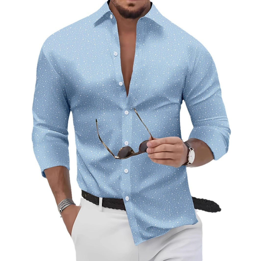 Herren Hemd Modern Punktiert Slim Fit Berlin Style