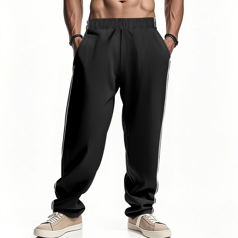 Herren Sport hose Elastisch Mit Streifen Comfort