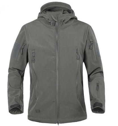 Herren Outdoor-Jacke Warm Isolierend Fleece Reißverschluss Taschen