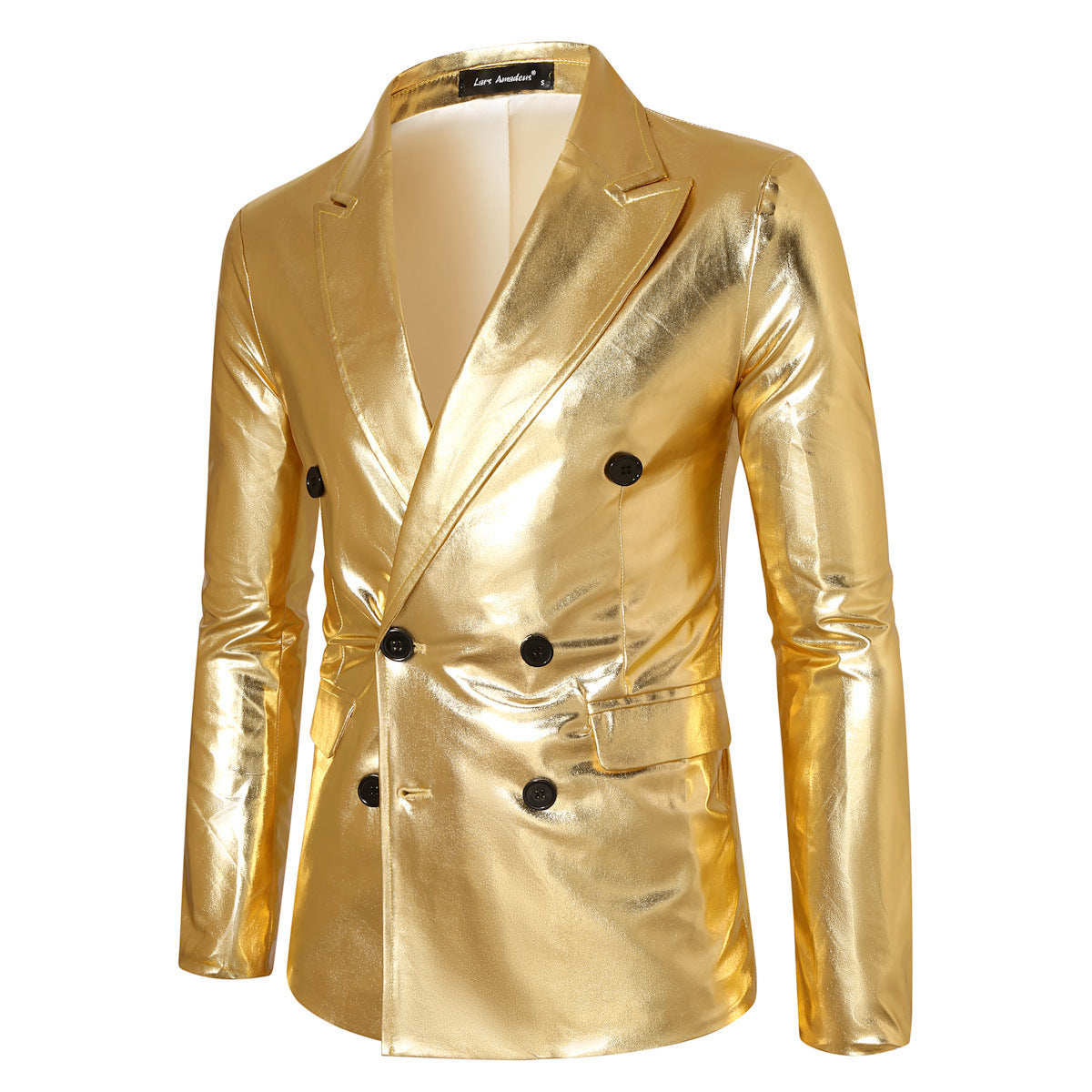 Herren Blazer Pailletten Glänzend Doppelter Knopf - BerlinGlamour