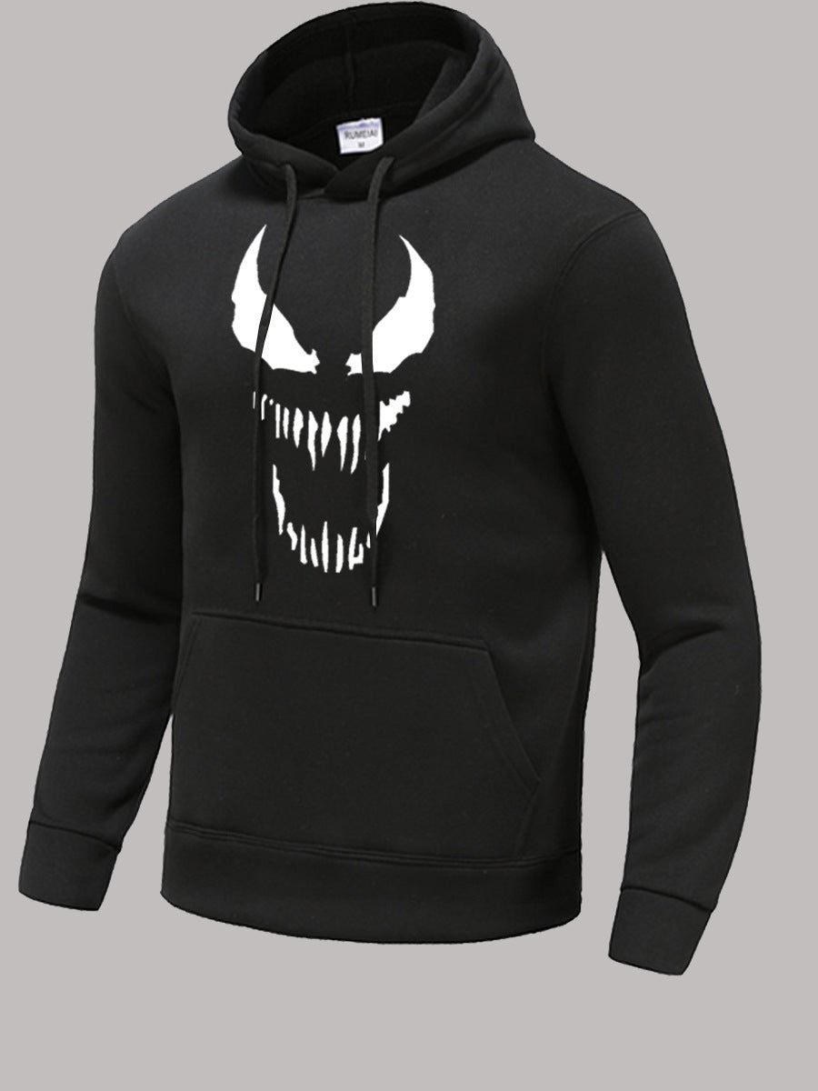Herren Pullover Kapuze mit auffälligem Print Trendy Mode