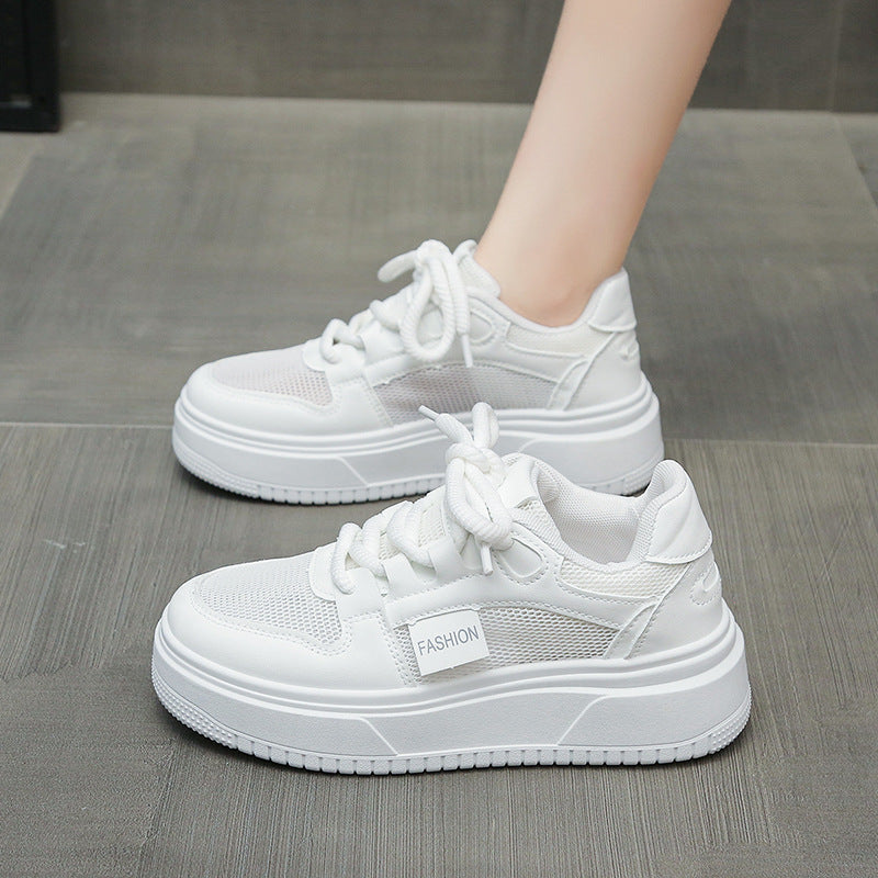 Damen Sneaker Plattform Schuhe atmungsaktiv Trendig