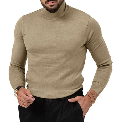 Herren Rollkragenpullover aus Merinowolle Eleganter Winterpullover