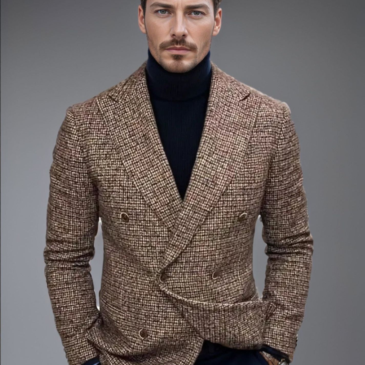 Herren Blazer Karo Elegant Modern Slim Fit - BerlinGlamour