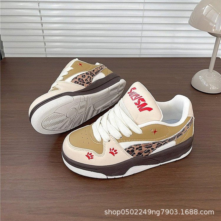 Damen Sneaker Sportlich Animal Print Bequem - BerlinGlamour