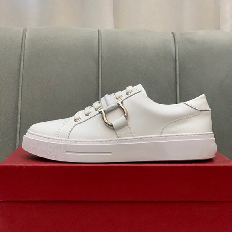 Damen Sneaker Rutschfest Schnallen Detail Modern