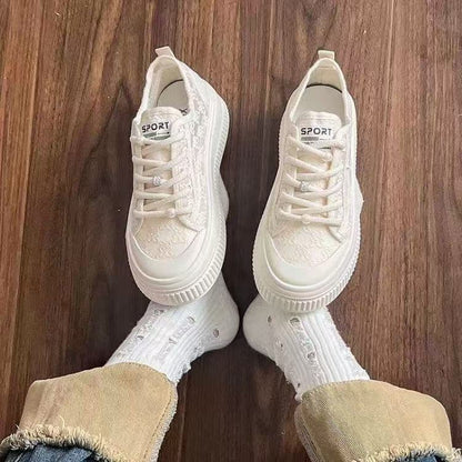 Damen Sneaker Trendy Strukturiert Rutschfest