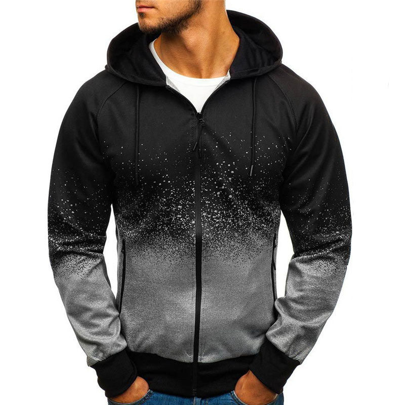 Herren Kapuzenpullover Sportlich Modern Farbverlauf