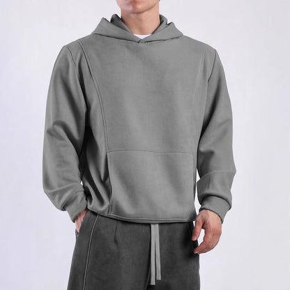 Herren Kapuzenpullover Weich Warm Kängurutasche Sportlich - BerlinGlamour