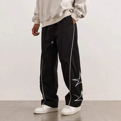 Herren Sport Hose lässig mit Streifen Seitenstreifen