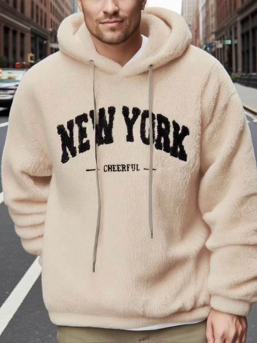 Kapuzenpullover Herren Fleece Kuschelig Sportlich