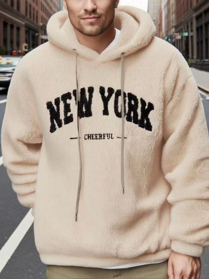 Kapuzenpullover Herren Fleece Kuschelig Sportlich