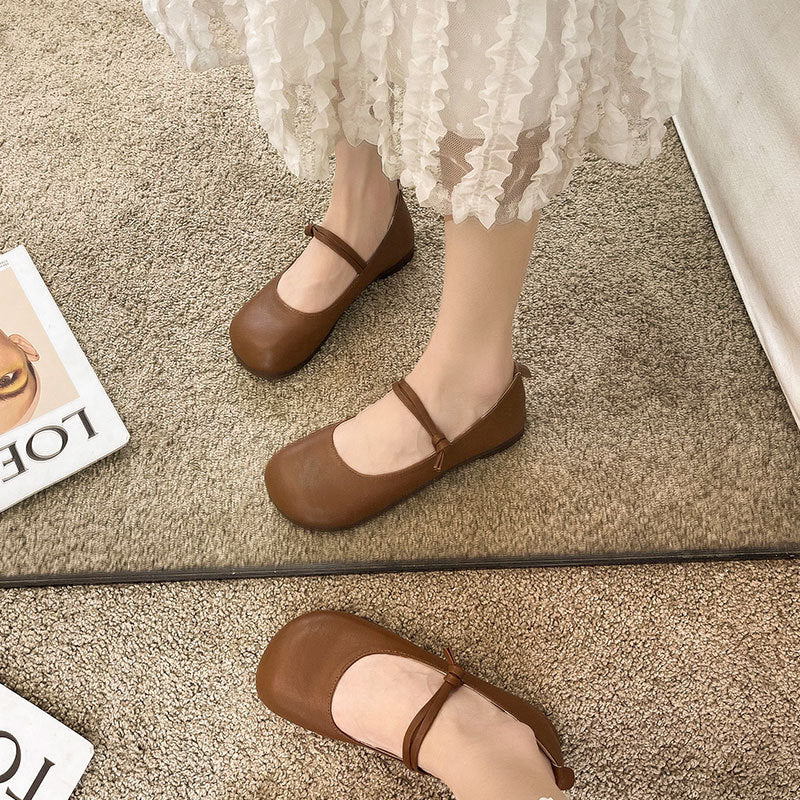 Damen Ballerinas Bequem Elegante Weiche Innensohle