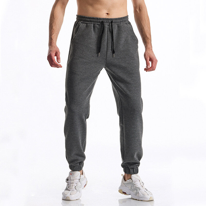 Herren Sport Hose Freizeitbeleuchtung Strukturiert Elegant
